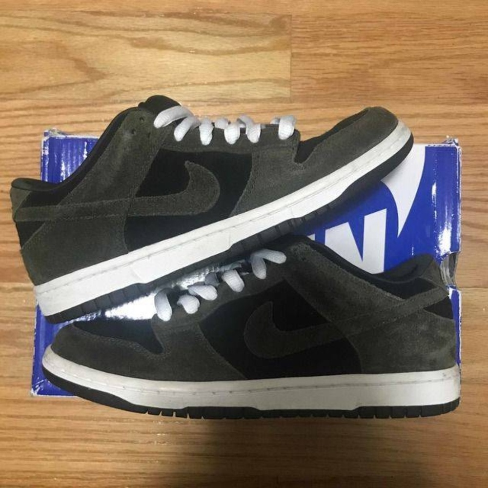 Nike SB Dunk Low 5.5 Army Olive Green Suede